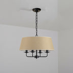 Lampadario Vintage Classico in Ferro Europeo a 4 Luci