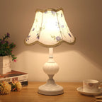 Lampada da Tavolo in Vetro Vintage Florale Nordico con 1 Luce