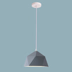 Moderna Lampada a Sospensione in Ferro Geometrica a Rombo con 1 Luce