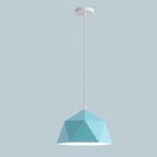 Moderna Lampada a Sospensione in Ferro Geometrica a Rombo con 1 Luce