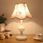 Lampada da Tavolo in Vetro Vintage Florale Nordico con 1 Luce