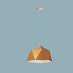 Moderna Lampada a Sospensione in Ferro Geometrica a Rombo con 1 Luce