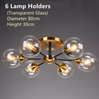 Lampada da soffitto in rame per il soggiorno