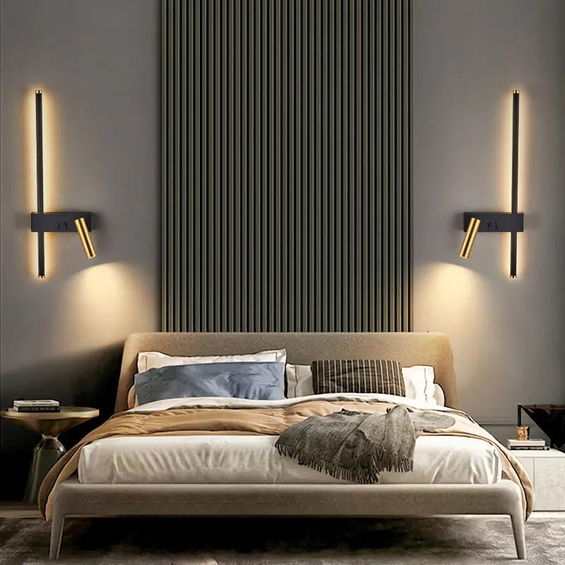 Lampada da Parete LED Girevole con Testa di Lettura Regolabile