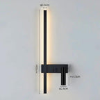 Lampada da Parete LED Girevole con Testa di Lettura Regolabile