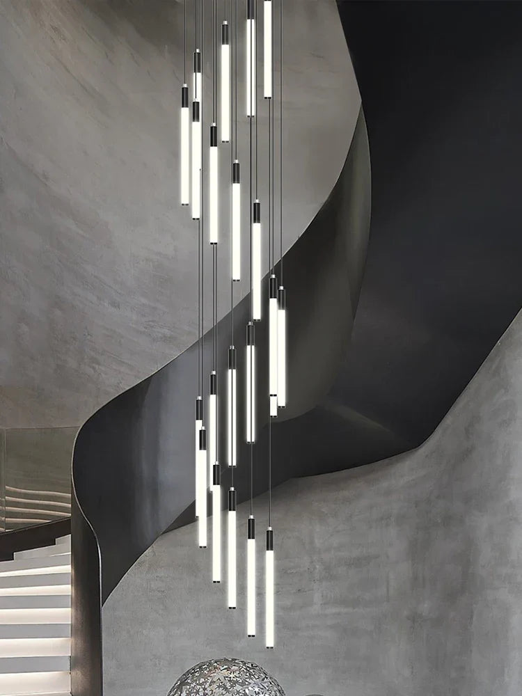 lampadario moderno sospeso per illuminazione interna design loft