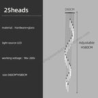 lampadario moderno sospeso per illuminazione interna design loft