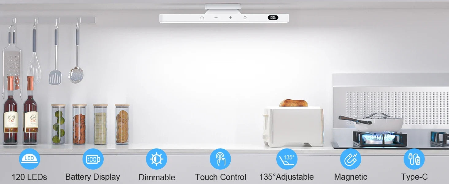GlowPro 5W Lampada Notturna Ricaricabile Dimmerabile