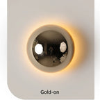 LumiBau Luxe Bauhaus Lampada da Parete Rotonda