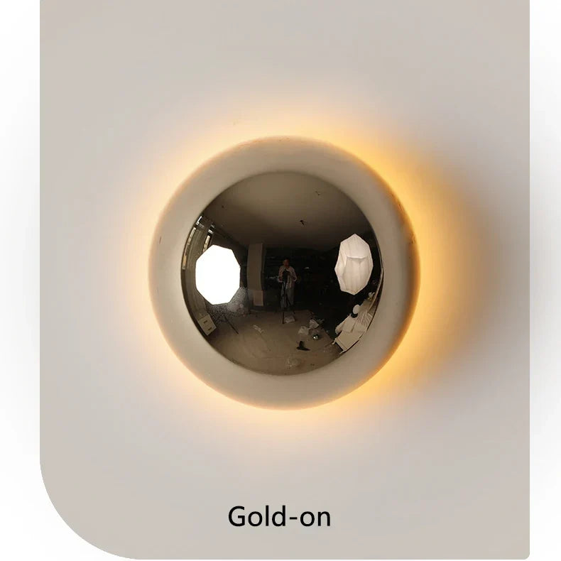 LumiBau Luxe Bauhaus Lampada da Parete Rotonda