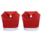 Copri Sedia di Natale – Cappelli di Babbo Natale per Sedie da Pranzo