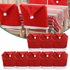Copri Sedia di Natale – Cappelli di Babbo Natale per Sedie da Pranzo