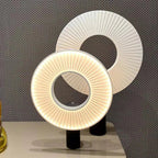 lampadario moderno in tessuto iris led per decorazione d'hotel