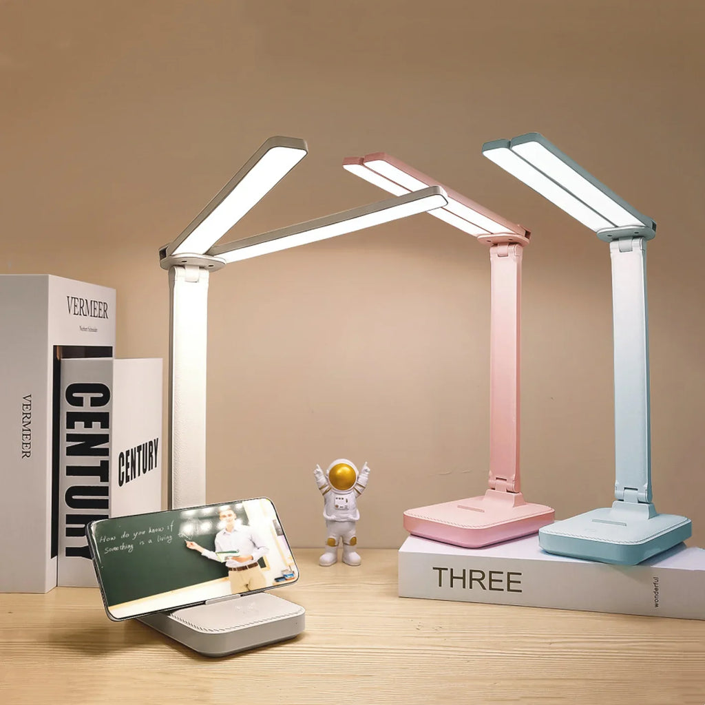 LumoFlex – Lampada da scrivania LED ricaricabile con controllo touch e design pieghevole