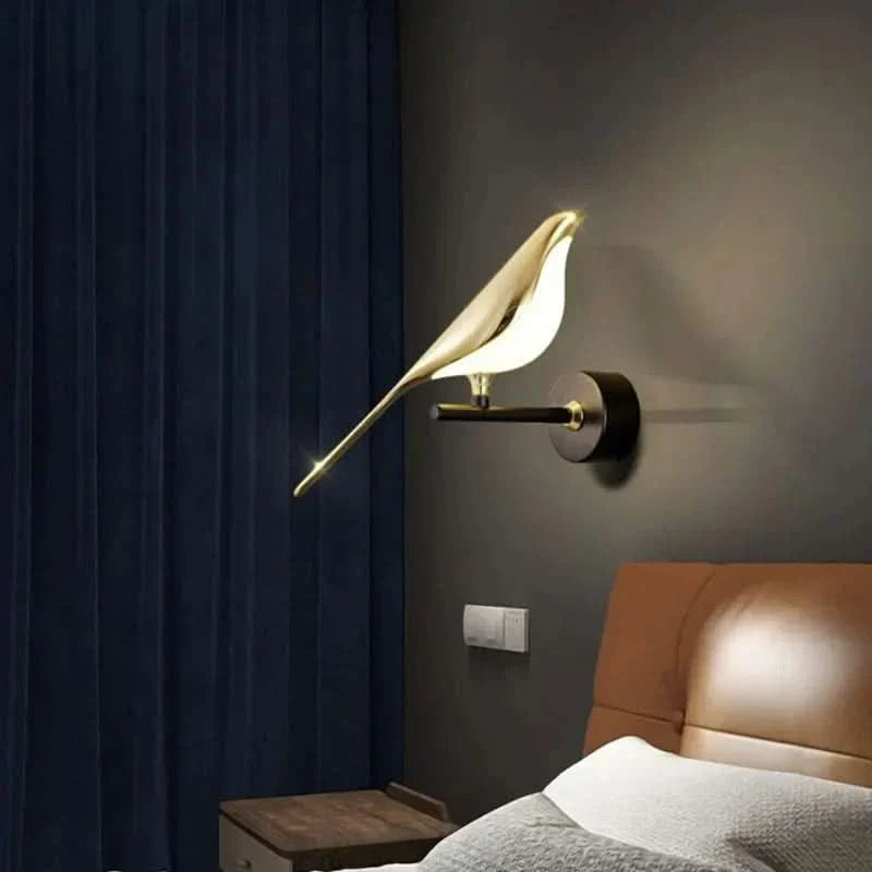 Glarefusion Modern Led Art Design Lampada da Parete con Uccello