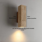 TerraLume Wabi-Sabi Travertino Lampada da Parete LED