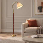 Lampada da terra Vintage Bloem Plissé Stoffa