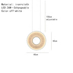 lampadario moderno in tessuto iris led per decorazione d'hotel