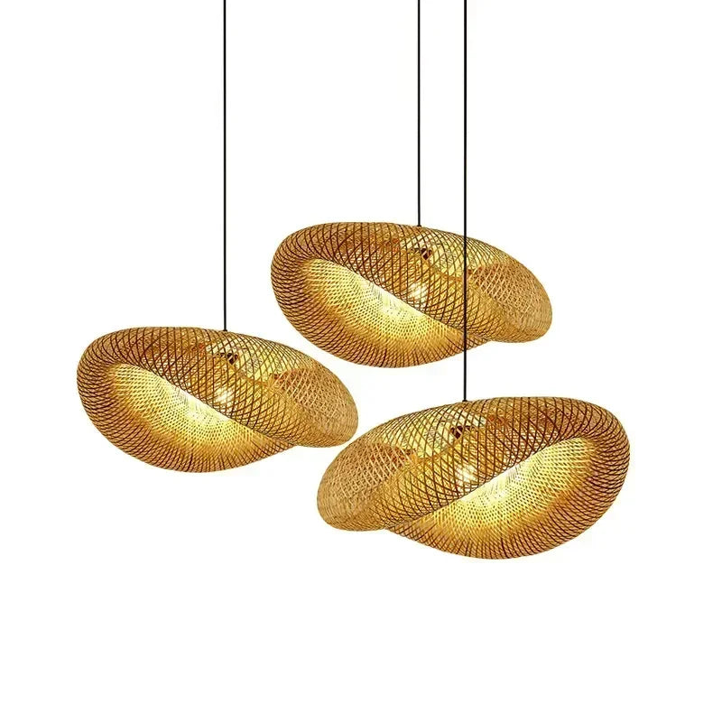 Lampada a sospensione in bambù TropicalBreeze