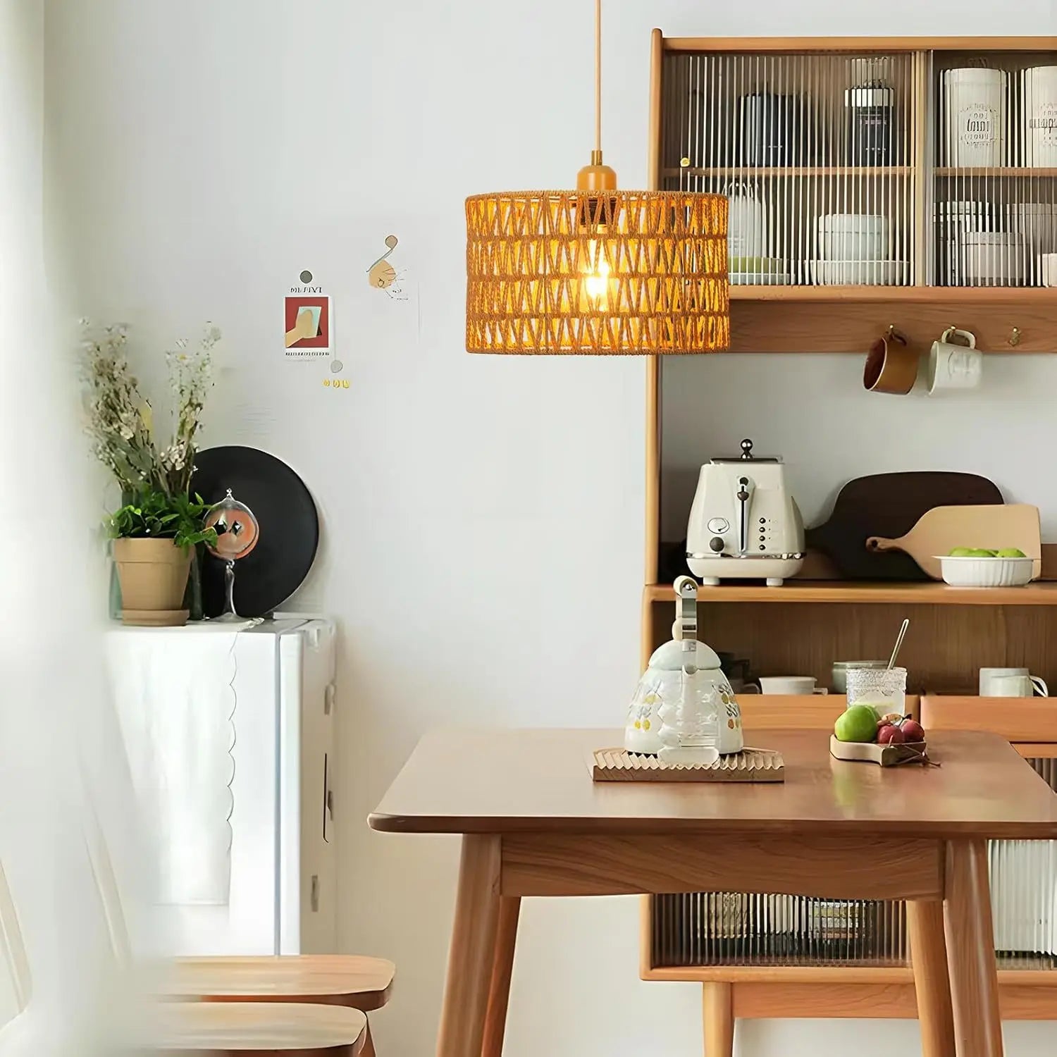 NaturaRiet Lampada a Sospensione in Rattan – Atmosfera Autentica in un Design Moderno