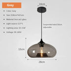 Lampada a Sospensione Moderna Colorata in Vetro