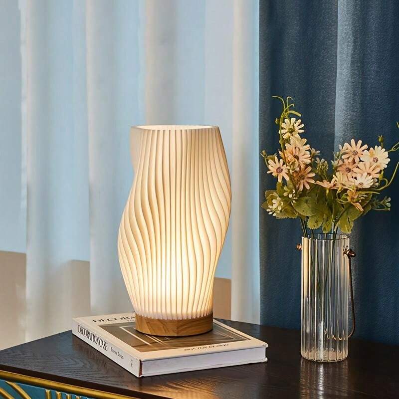 Lampada da tavolo Sareno – Metallo & ABS – Bianco caldo/Bianco naturale – 20,5×11 cm/28×16 cm – Dimmerabile per Accenti Eleganti