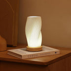 Lampada da tavolo Sareno – Metallo & ABS – Bianco caldo/Bianco naturale – 20,5×11 cm/28×16 cm – Dimmerabile per Accenti Eleganti
