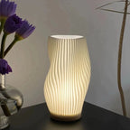 Lampada da tavolo Sareno – Metallo & ABS – Bianco caldo/Bianco naturale – 20,5×11 cm/28×16 cm – Dimmerabile per Accenti Eleganti