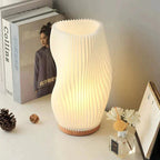 Lampada da tavolo Sareno – Metallo & ABS – Bianco caldo/Bianco naturale – 20,5×11 cm/28×16 cm – Dimmerabile per Accenti Eleganti