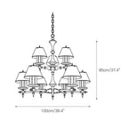 Candelabro in Ottone a Più Bracci