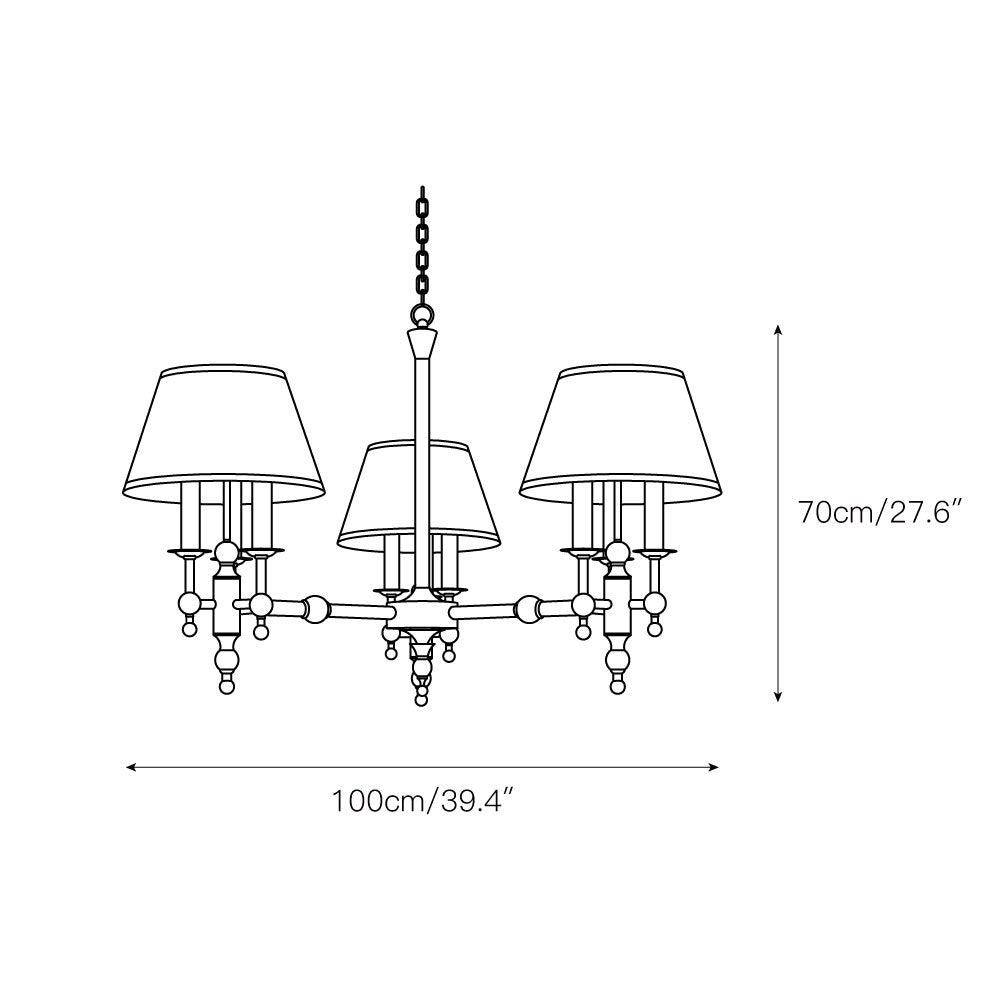 Candelabro in Ottone a Più Bracci