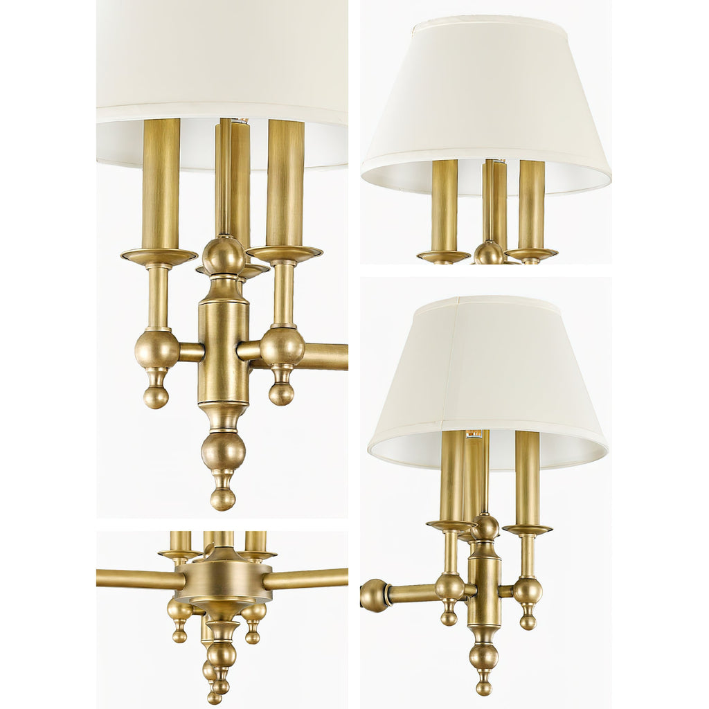 Candelabro in Ottone a Più Bracci
