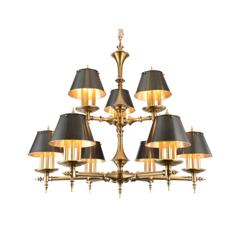 Candelabro in Ottone a Più Bracci
