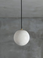 Lampada a sospensione in alabastro Savina