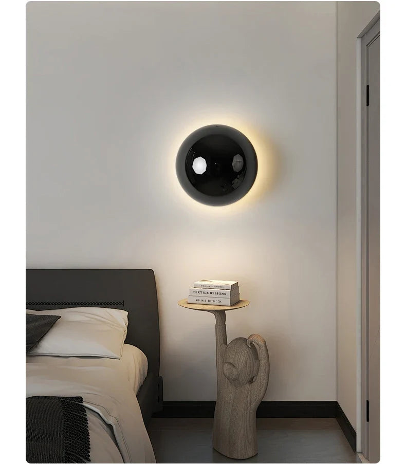 LumiBau Luxe Bauhaus Lampada da Parete Rotonda
