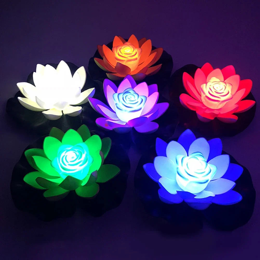 LUMILILY Lampada di loto galleggiante