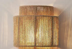 MORI GLOW Lampada da Parete in Cordino di Canapa Fatta a Mano