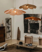 LumaFlora Petal Light – Lampada a Sospensione in Tessuto Artistico con Petali Colorati