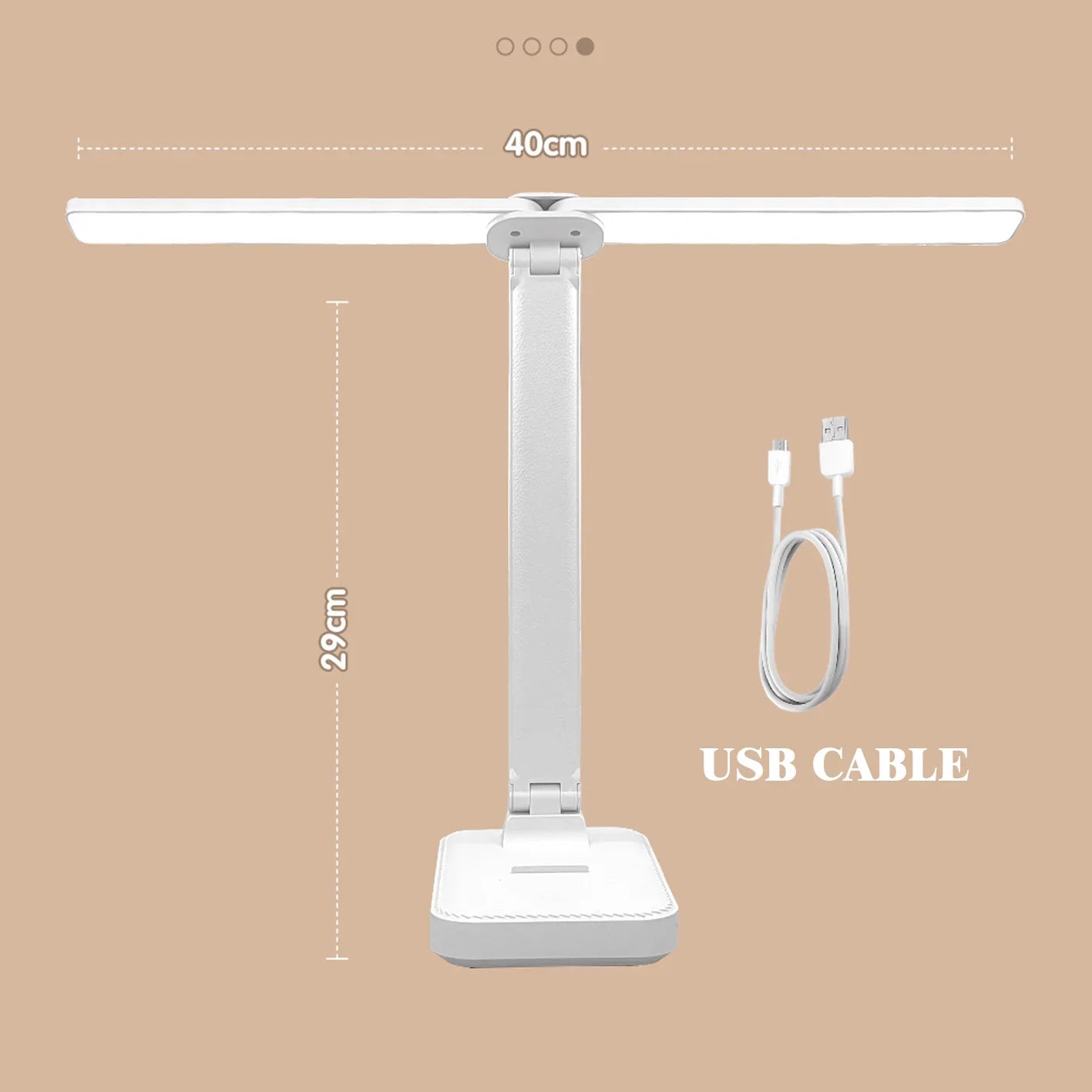 LumoFlex – Lampada da scrivania LED ricaricabile con controllo touch e design pieghevole