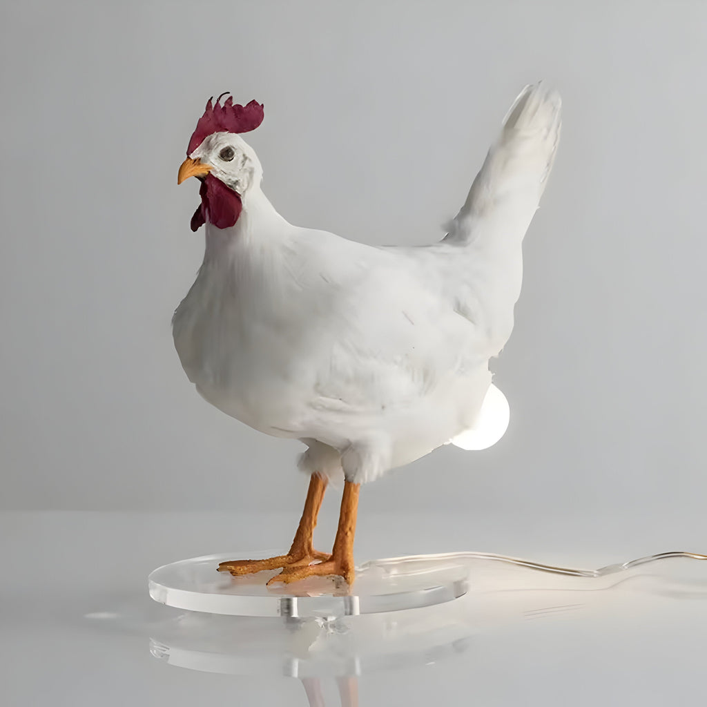 ChickGlow Luce – LED Notturna da Tavolo a Forma di Gallina