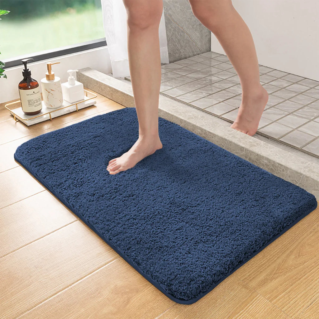 Marcella - Tappeto da Bagno Antiscivolo a Pelo Lungo con Capacità Assorbente per Doccia e Pavimento del WC