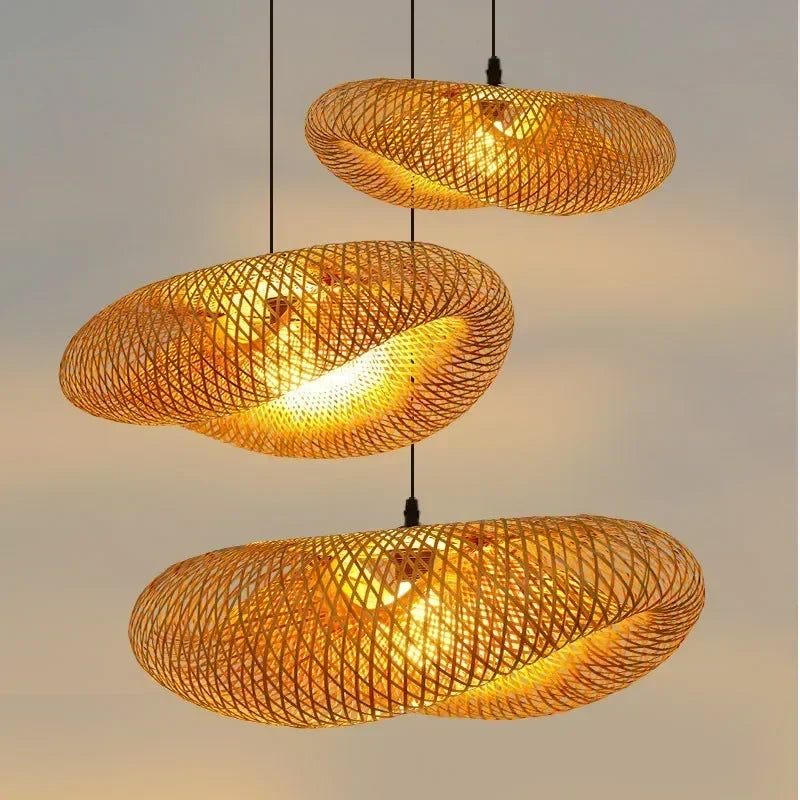 Lampada a sospensione in bambù TropicalBreeze