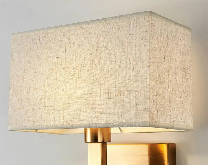 Lampada da Parete Moderna con Paralume in Tessuto