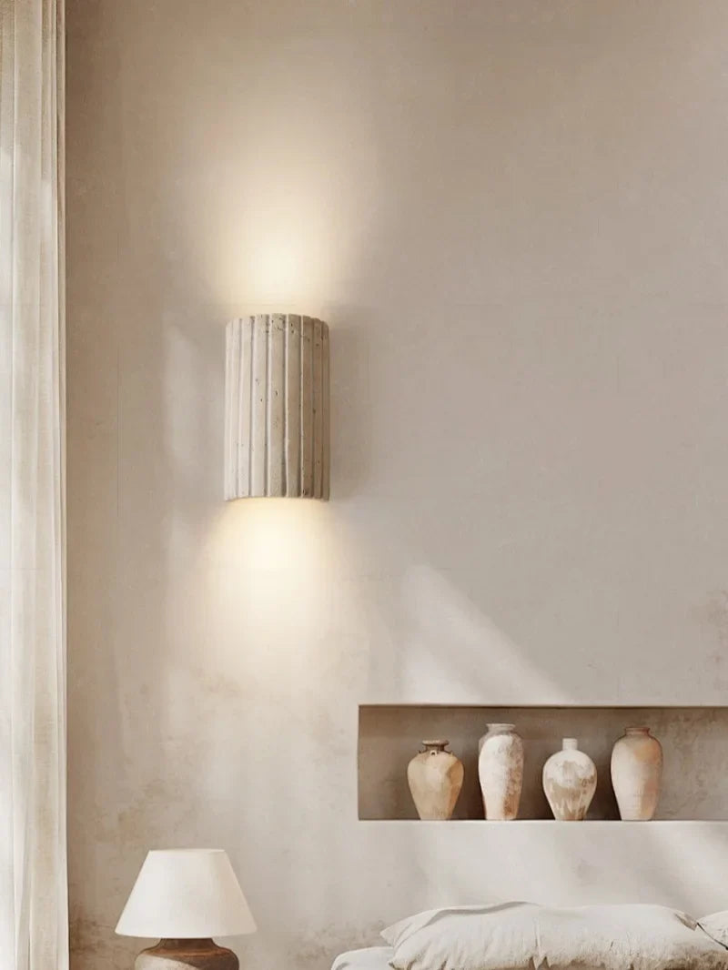 TerraLume Wabi-Sabi Travertino Lampada da Parete LED