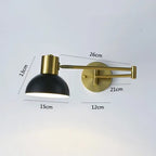 LUXARM Lampada da Parete Regolabile con Braccio Lungo