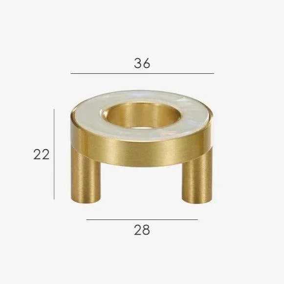 Maniglia ad Anello in Ottone Amyra