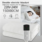 Coperta Elettrica 150×80 cm – 3 Livelli di Calore, Timer e Sicurezza