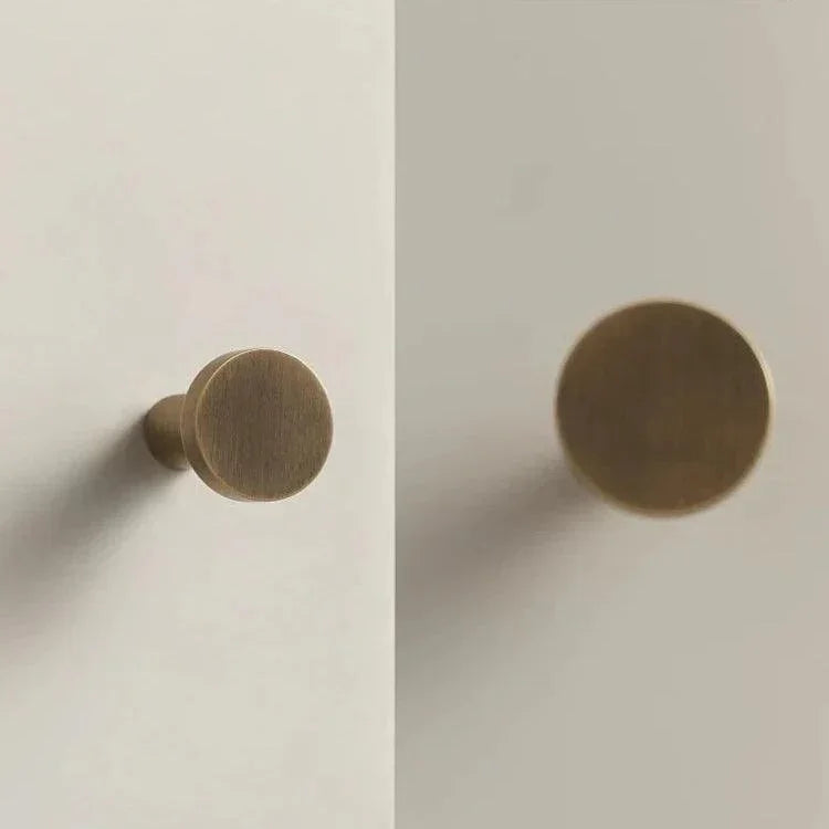 Maniglia Rotonda in Ottone Giovanna