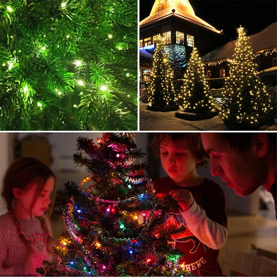 GLOWLINE – 10M-100M Catena di Luci LED Impermeabile con 8 Modalità