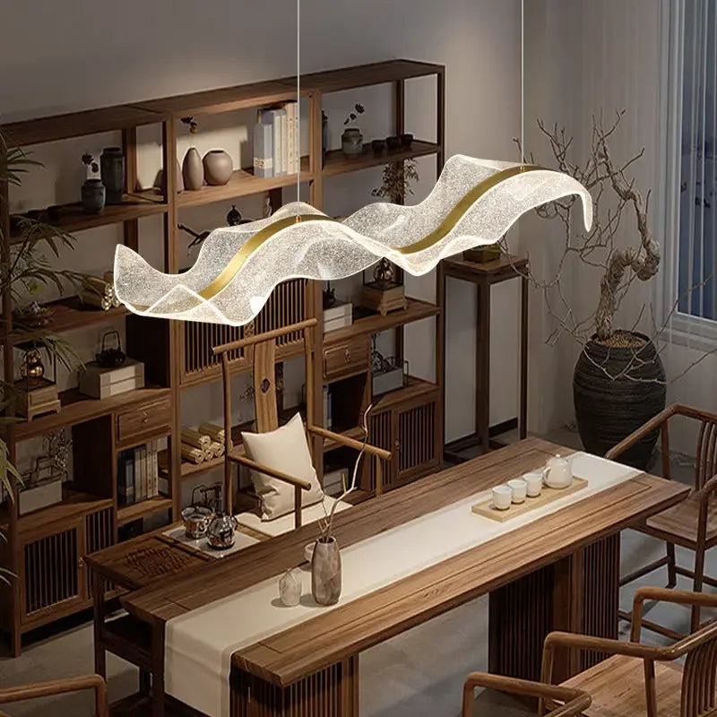 Kirsten Luminaires Sospensione Vaga Moderna Metallo/Acrilico Bianco/Oro Salotto